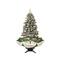 5.5ft. Pre-Lit Medium Musical Snowing Artificial Christmas Tree with Umbrella Base, Blue LED Lights